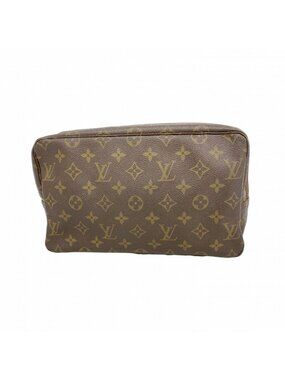 Louis Vuitton Pouch Monogram Trousse Toilet 28 Brown